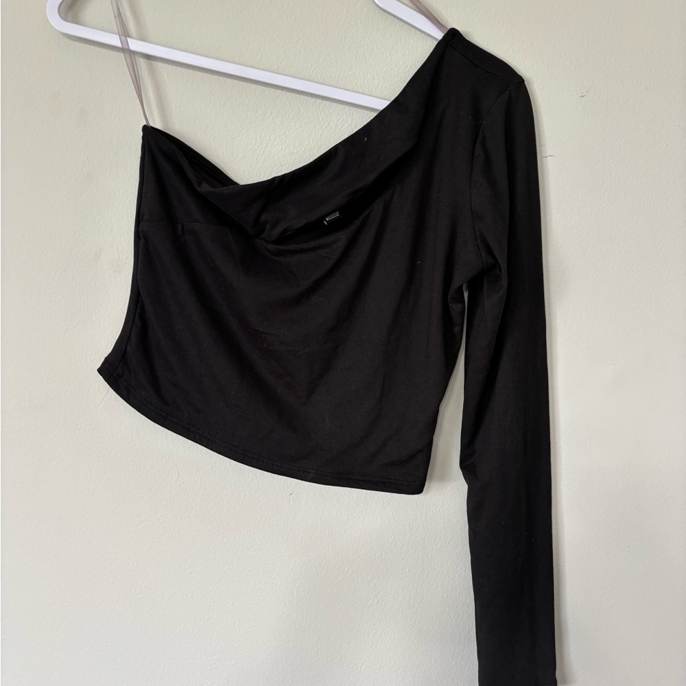 Elegant Black Off-Shoulder Top